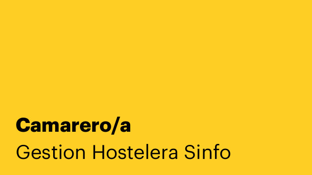 Camarero/a
