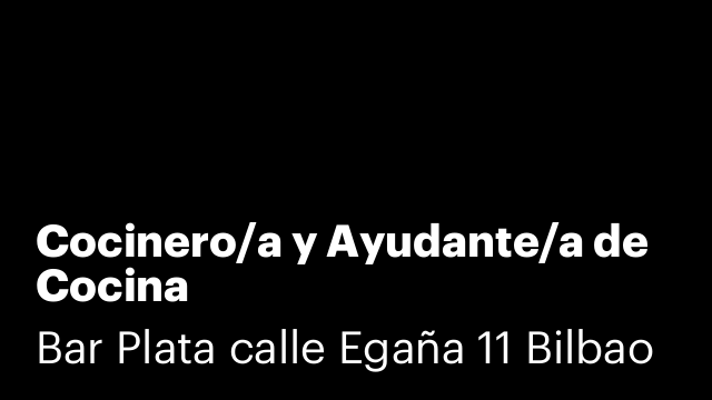 Cocinero/a y Ayudante/a de Cocina