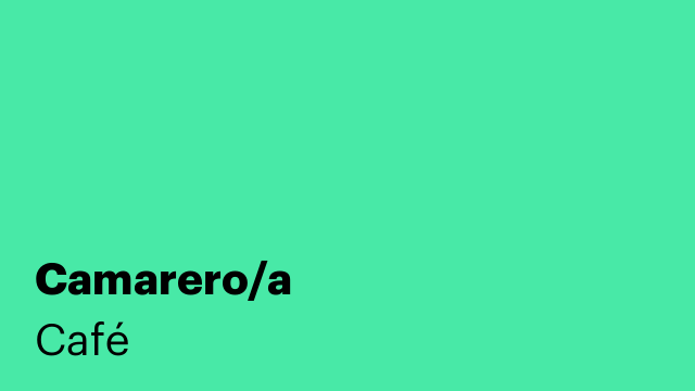Camarero/a