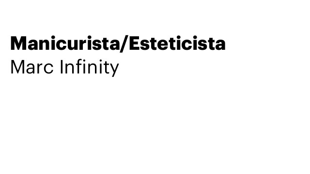 Manicurista/Esteticista