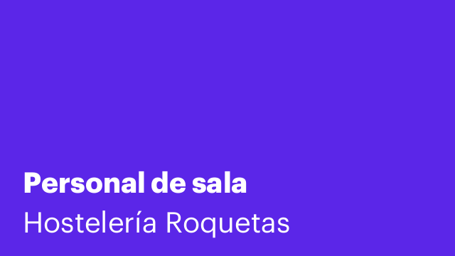 Personal de sala