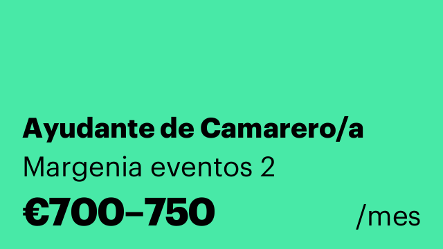 Ayudante de Camarero/a