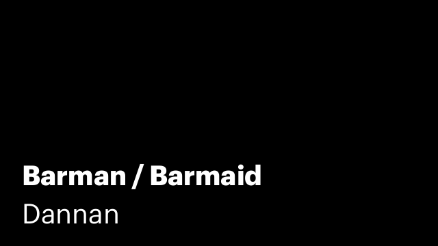 Barman / Barmaid