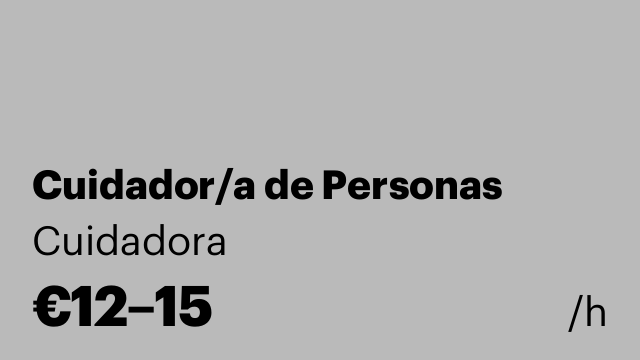 Cuidador/a de Personas