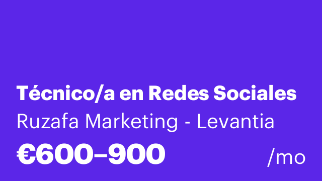 Técnico/a en Redes Sociales