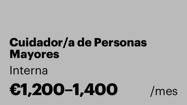 Cuidador/a de Personas Mayores