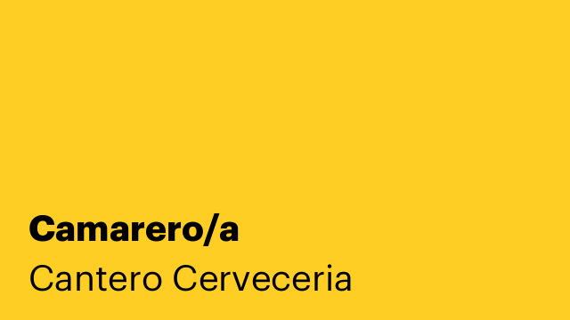 Camarero/a