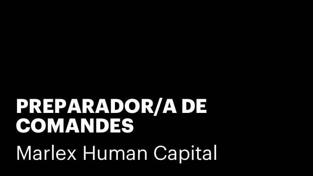 PREPARADOR/A DE COMANDES