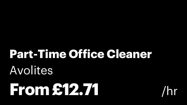 Part-Time Office Cleaner