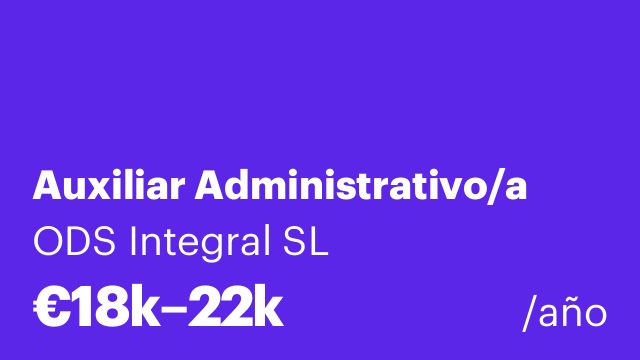 Auxiliar Administrativo/a