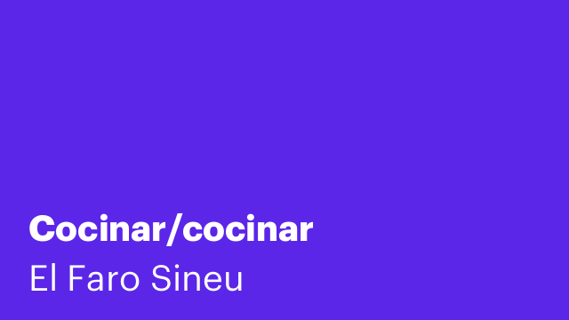 Cocinar/cocinar