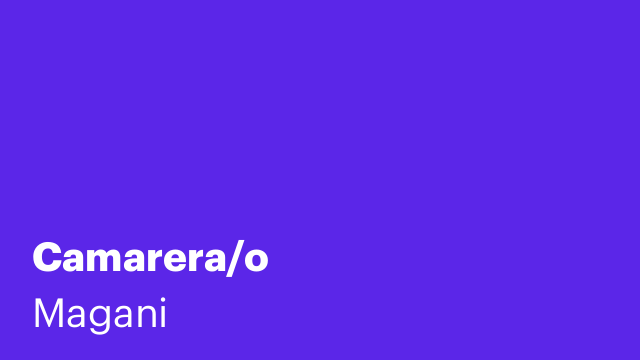 Camarera/o