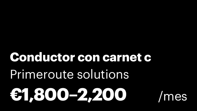Conductor con carnet c