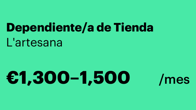 Dependiente/a de Tienda