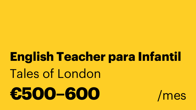 English Teacher para Infantil