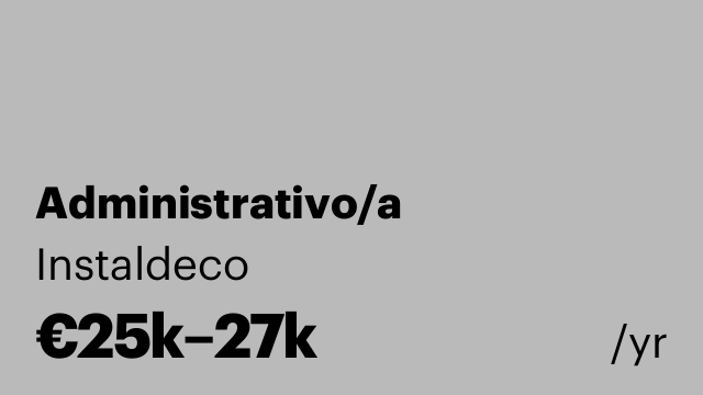 Administrativo/a