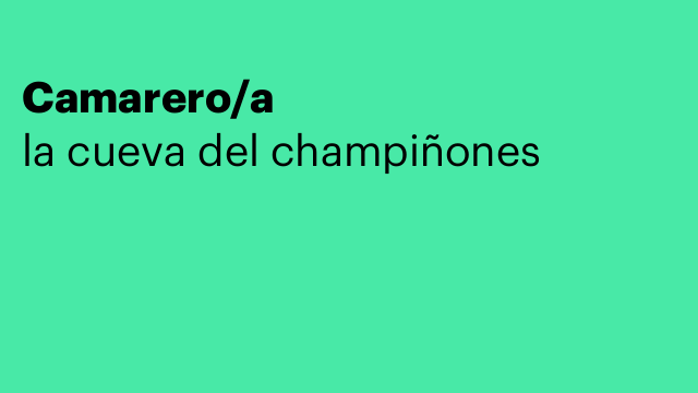Camarero/a
