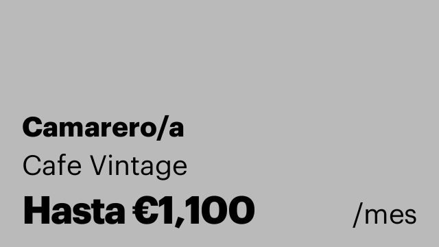 Camarero/a