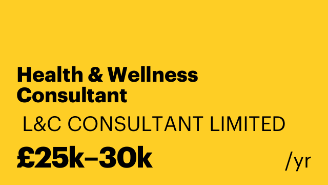 Health & Wellness Consultant