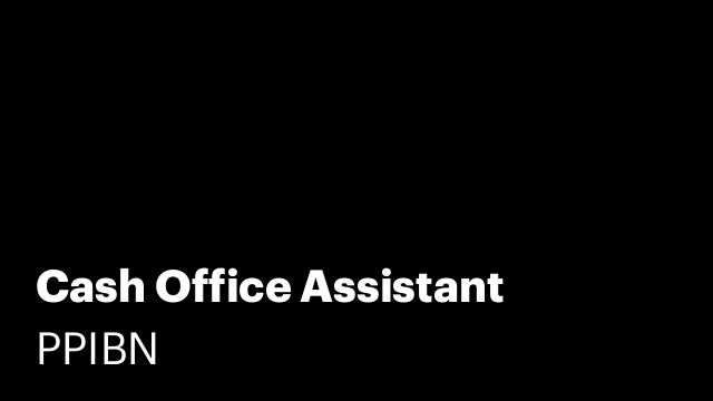 Cash Office Assistant