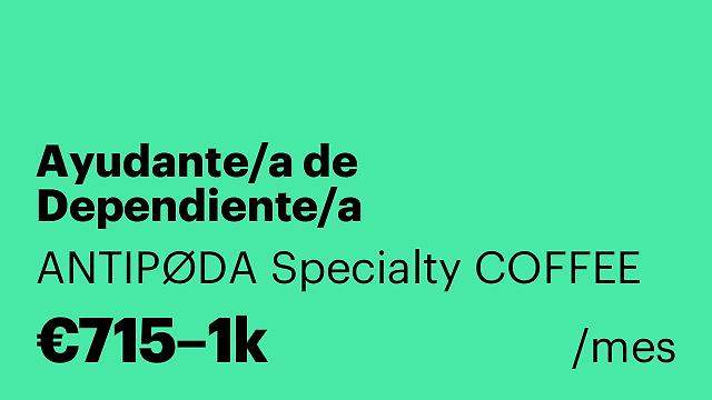 Ayudante/a de Dependiente/a