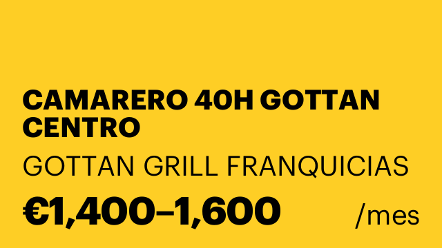 CAMARERO 40H GOTTAN CENTRO