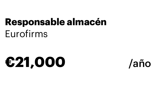 Responsable almacén