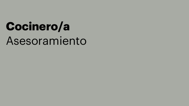 Cocinero/a