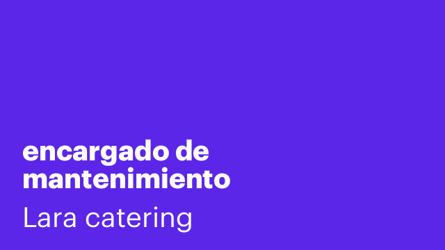 encargado de mantenimiento