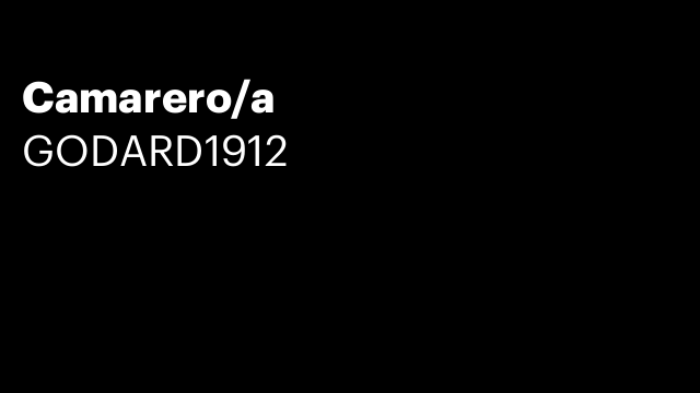 Camarero/a