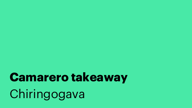 Camarero takeaway