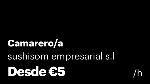 Camarero/a