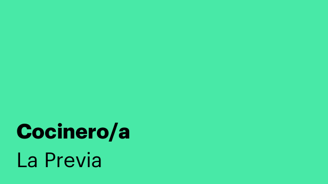 Cocinero/a