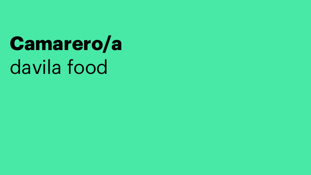 Camarero/a