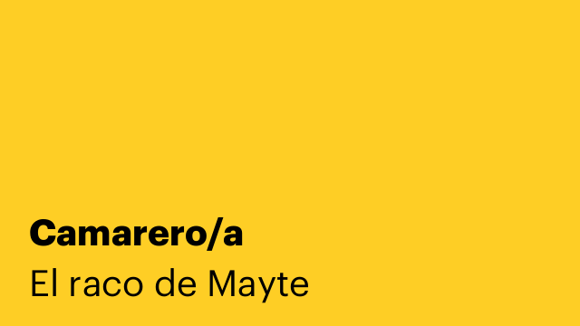 Camarero/a
