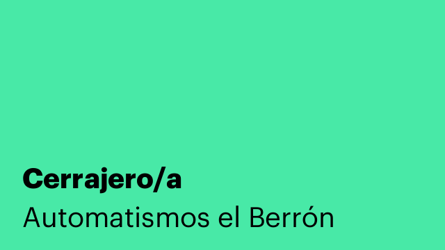 Cerrajero/a