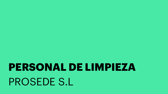 PERSONAL DE LIMPIEZA