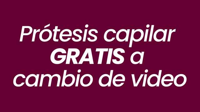 Modelo para prótesis capilar GRATIS (hombre/mujer)