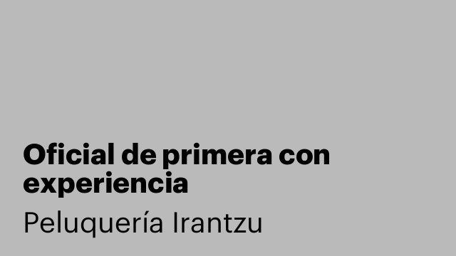 Oficial de primera con experiencia