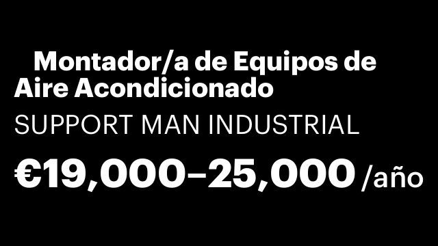 🔧 Montador/a de Equipos de Aire Acondicionado