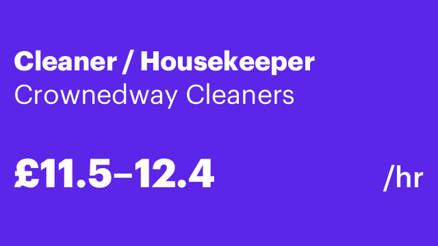 Cleaner / Housekeeper