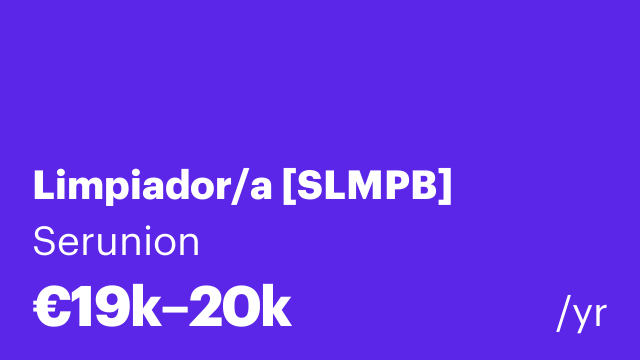 Limpiador/a [SLMPB]