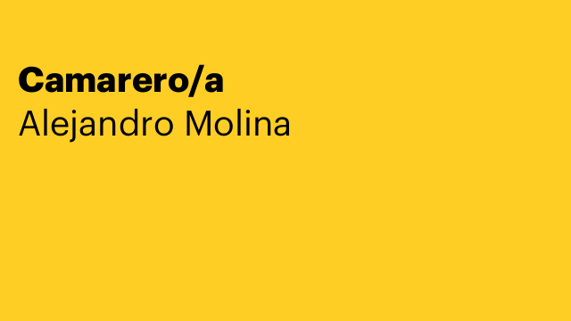 Camarero/a
