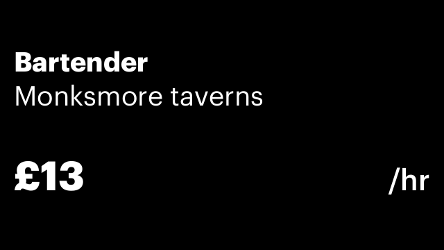 Bartender