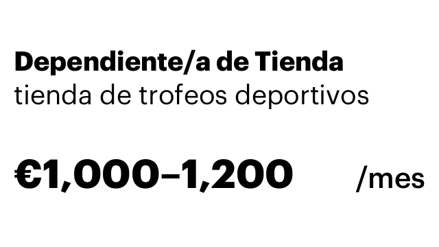 Dependiente/a de Tienda