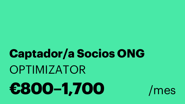 Captador/a Socios ONG