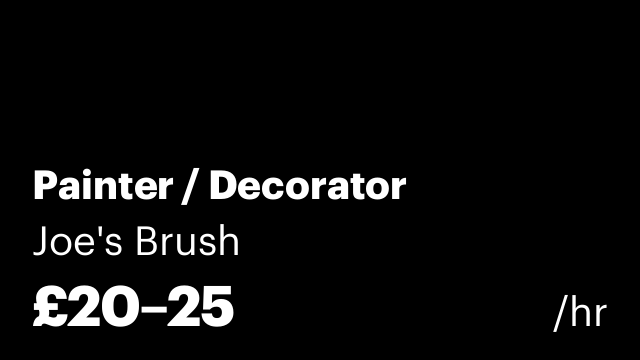 Painter / Decorator