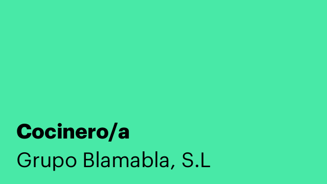 Cocinero/a