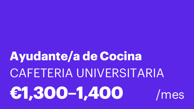 Ayudante/a de Cocina
