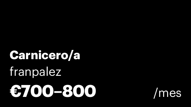 Carnicero/a